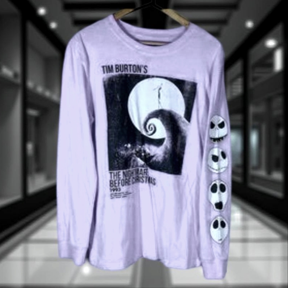 Disney Womens Lavender Nightmare Before Christmas Size Xl